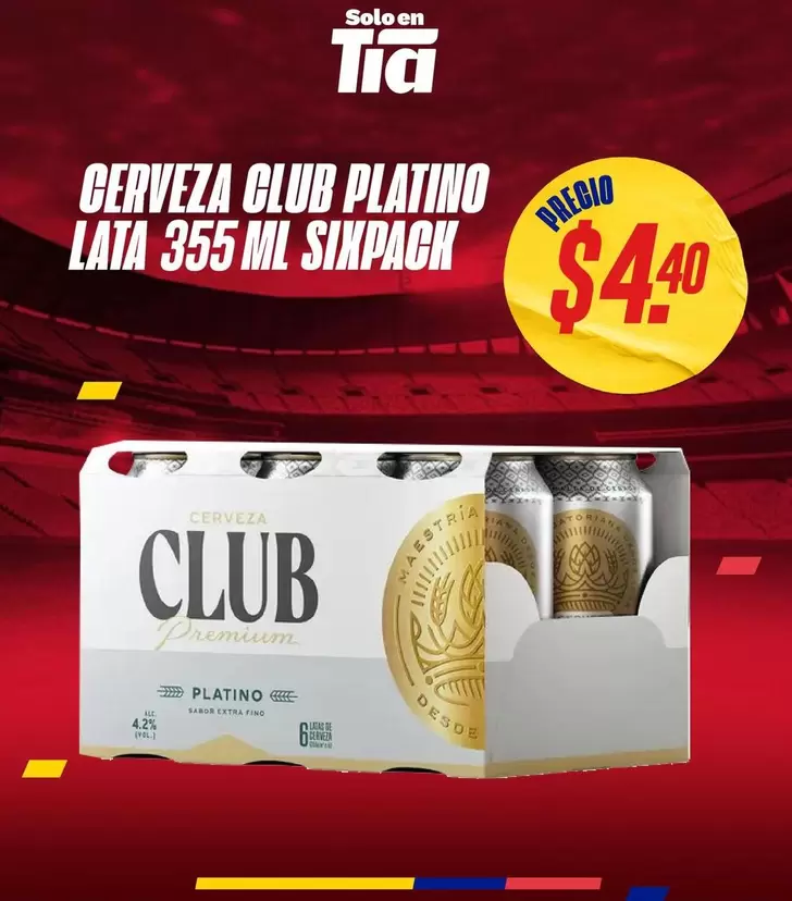 TIA - CERVEZA CLUB PLATINO LATA