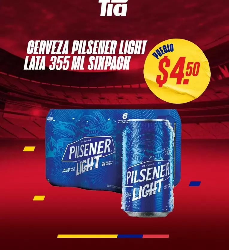Pilsener - CERVEZA PILSNER LIGHT LATA 355 ML SIXPACK