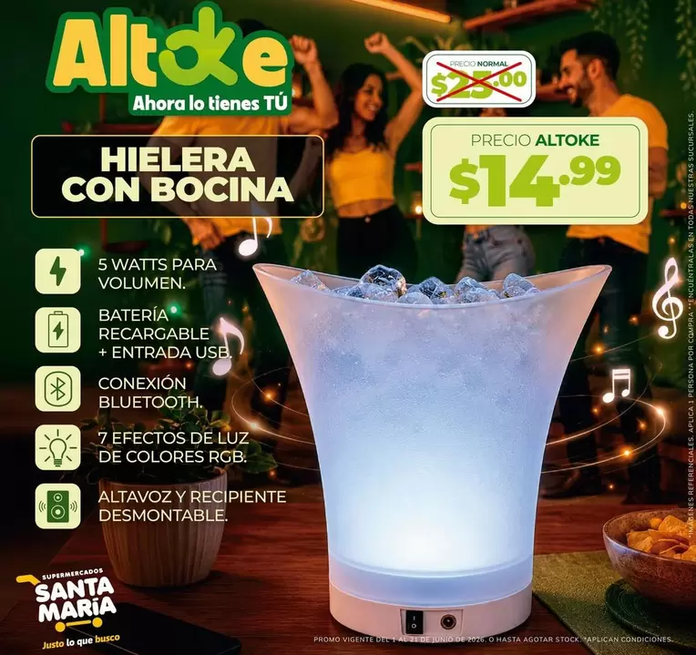 María - Hielera con bocina