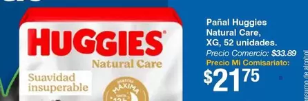 Huggies - Pañal Natural Care XG
