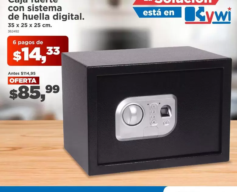 Sistema - Caja fuerte con sistema de huella digital