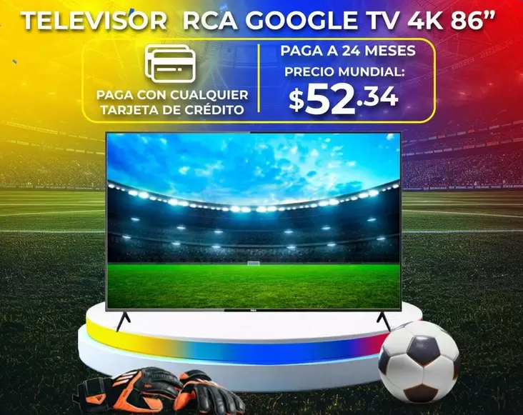 TELEVISOR GOOGLE TV 4K 86"