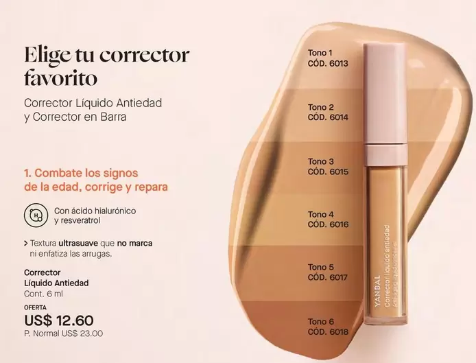 Signos - Corrector Liquido Antiedad y Corrector en Barra