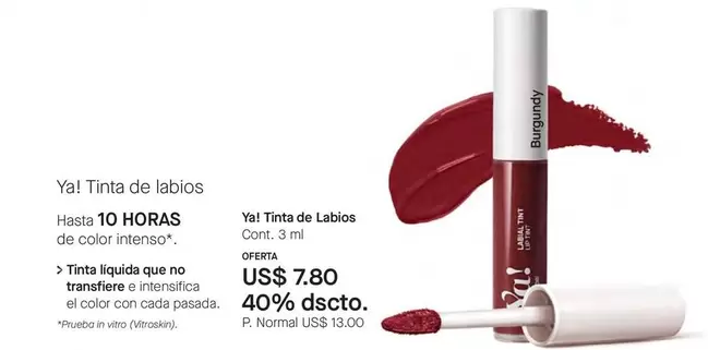 Tinta de labios
