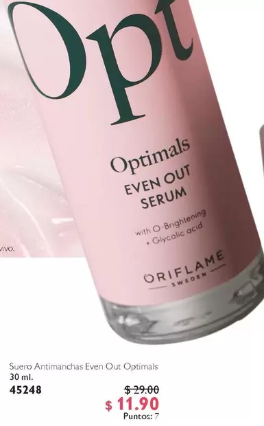 Oriflame - Suero Antimanchas Even Out Optimals 45248