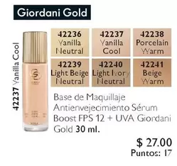 cool - Base de Maquillaje Antienvejecimiento Sérum Boost FPS 12 + UVA 30 ml.