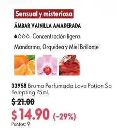 Love - 33958 Bruma Perfumada Potion So Tempting 75 ml
