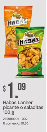 Habas Lanher picante o saladitas 100 g