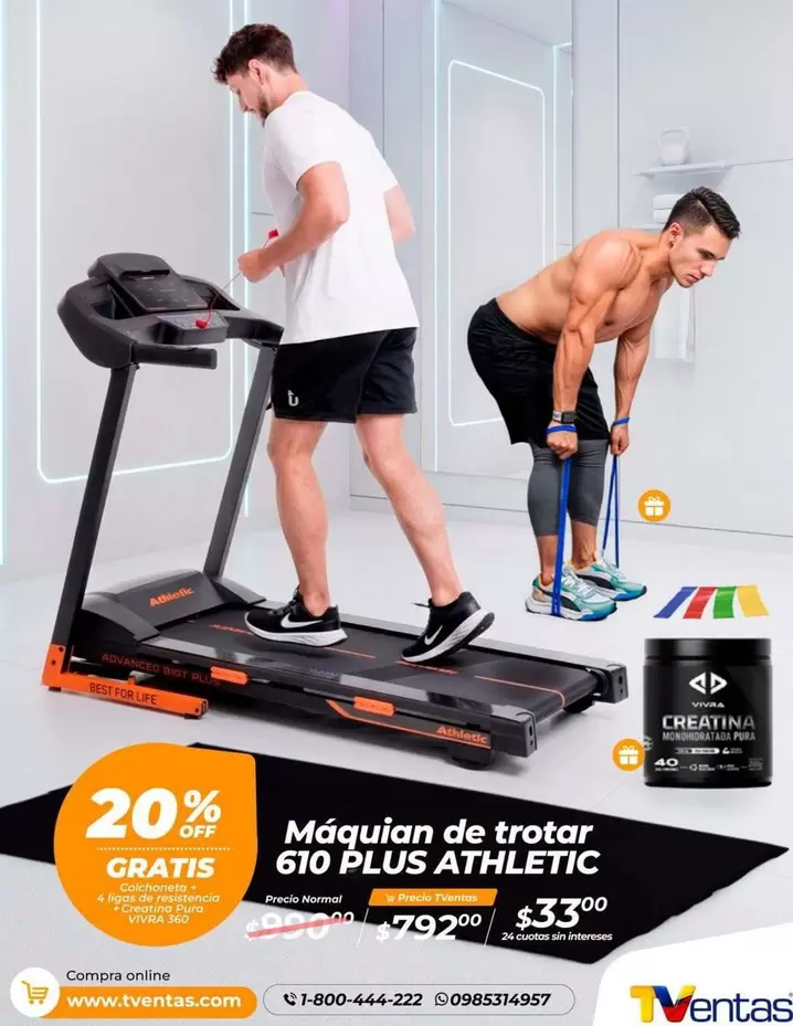 Máquin de trotar 610 PLUS ATHLETIC