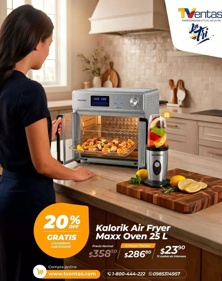 Nutricional - Kalorik Air Fryer Maxx Oven 25 L