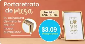 Portaretrato de mesa