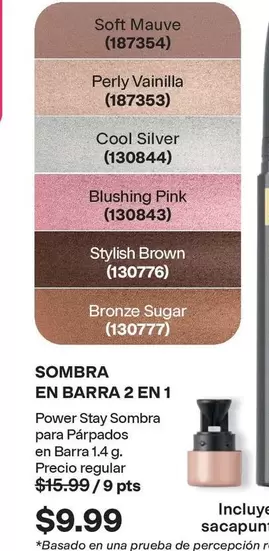 cool - Power Stay Sombra para Párpados en Barra 1.4 g