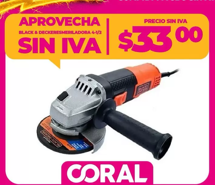 BLACK & DECKER ESMERILADORA 4-1/2
