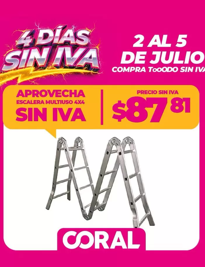 ESCALERA MULTIUSO 4X4