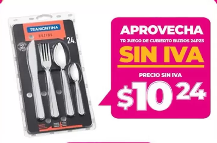 JUEGO DE CUBIERTOS BUZIOS 24PZS