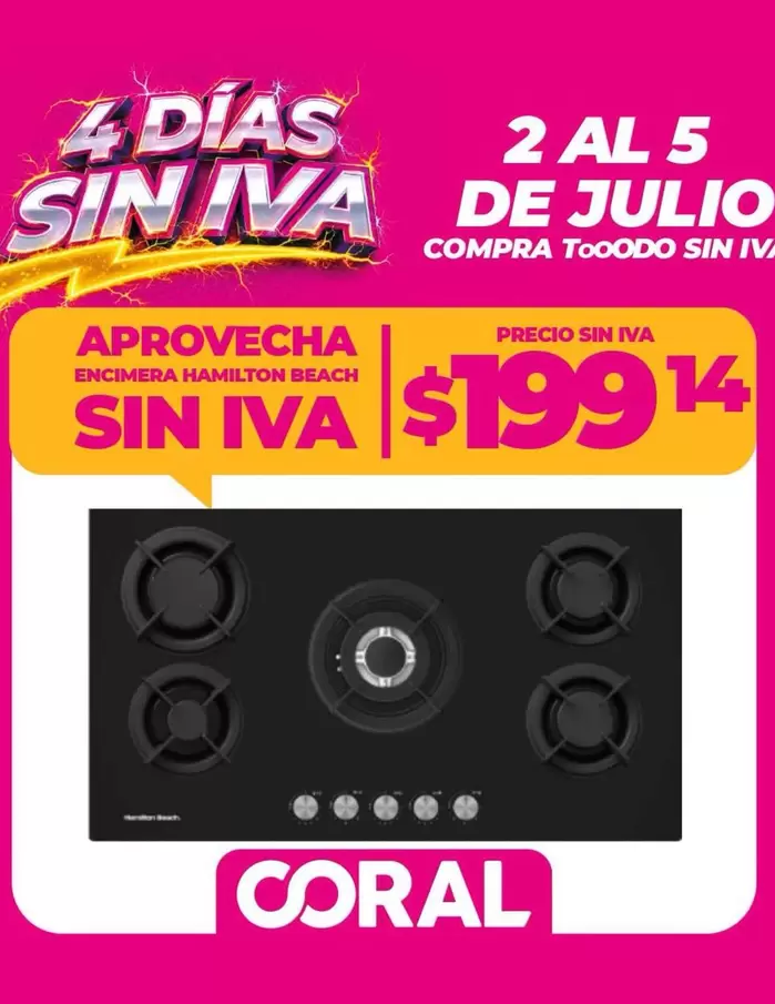 ENCIMERA HAMILTON BEACH