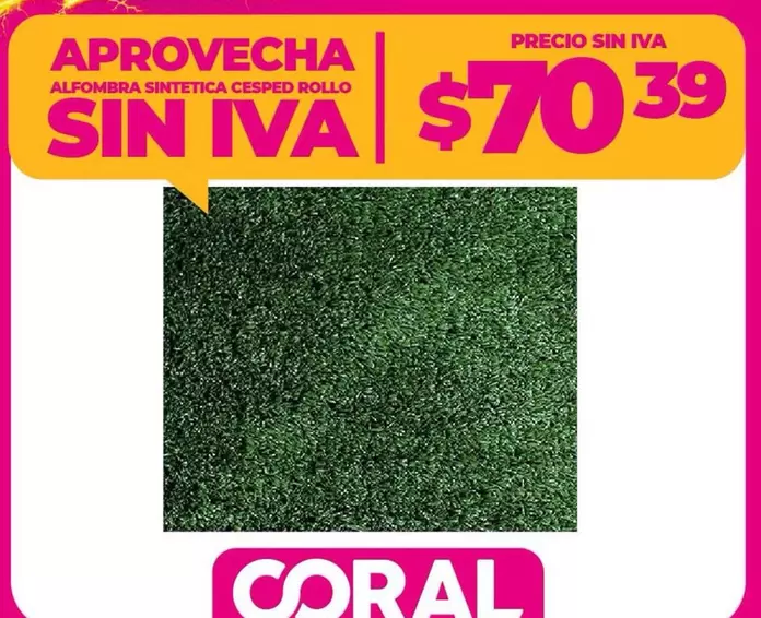 ALFOMBRA SINTETICA CESPED ROLLO