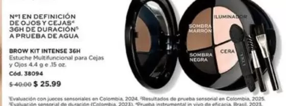Colombia - BROW KIT INTENSE 36H Cód. 38094