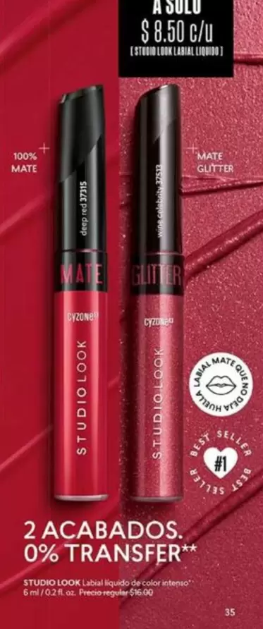 mate - STUDIO LOOK Labial Líquido de Larga Duración