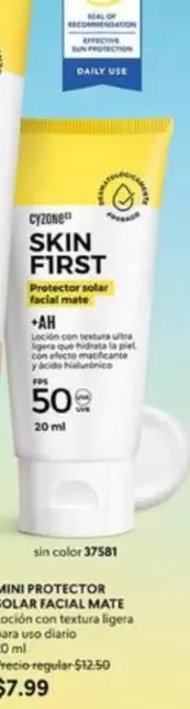 mate - SKIN FIRST Protector solar facial