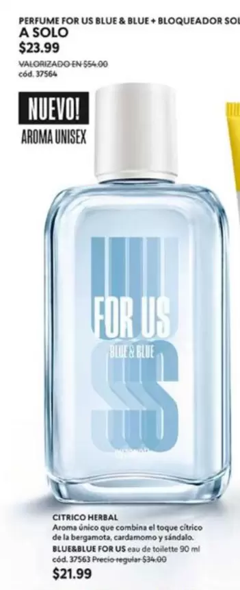 Sol - PERFUME FOR US BLUE & BLUE + BLOQUEADOR SOL