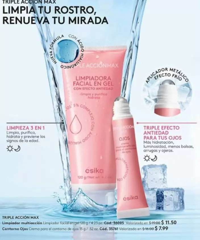 Signos - LIMPIADORA FACIAL EN GEL CON EFECTO ANTIEDAD, CONTORNO DE OJOS