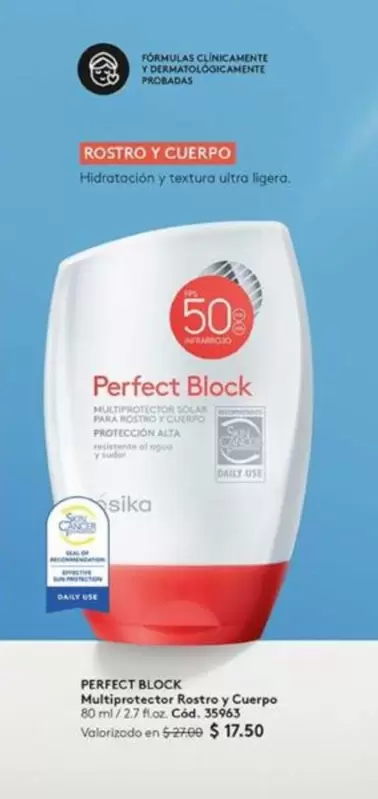 Perfect - PERFECT BLOCK Multiprotector Rostro y Cuerpo