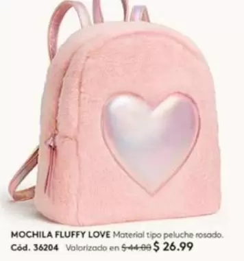 Love - MOCHILA FLUFFY LOVE Cód. 36204