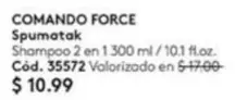 COMANDO FORCE Spumatak Shampoo 2 en 1 Cód. 35572