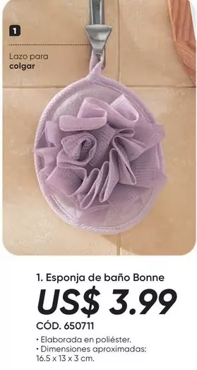 Esponja de baño Bonne