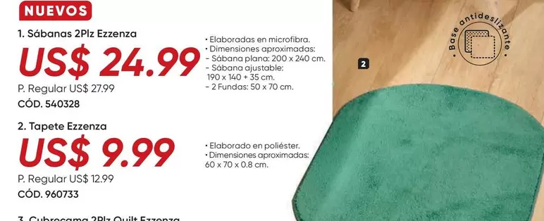 1. Sábanas 2Plz