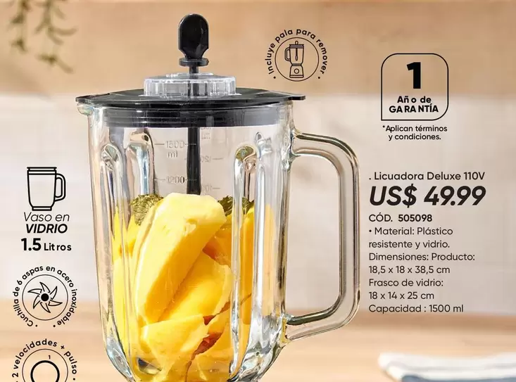 Licuadora Deluxe 110V