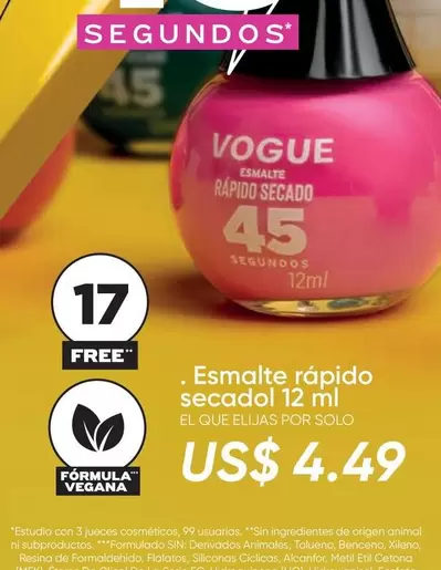 Animal - Esmalte rápido secado