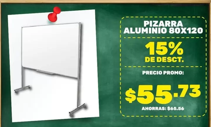 PIZARRA ALUMINIO 80X120