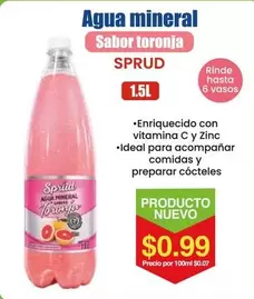 Agua Mineral Sabor Toronja