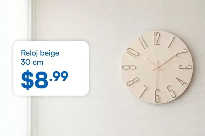 Reloj beige