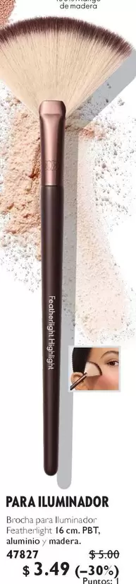 PARA ILUMINADOR Featherlight 16 cm, PBT, aluminio y madera. 47827