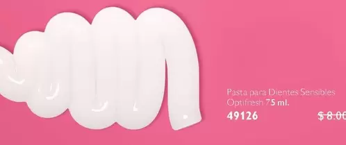 Pasta para Dientes Sensibles Optifresh 75 ml, 49126