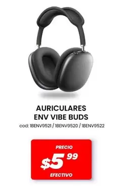 AURICULARES ENV VIBE BUDS cod: 1BENV9521 / 1BENV9520 / 1BENV9522