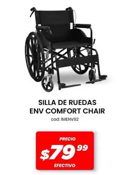 SILLA DE RUEDAS ENV COMFORT CHAIR cod: 1MEN9V92