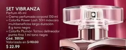 Negro - SET VIBRANZA Parfum 45 ml Cód. 35539