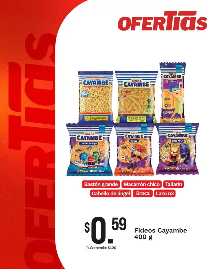 Cayambe - Fideos