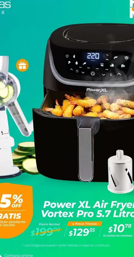Pro - Air Fryer Vortex  5.7 Litro