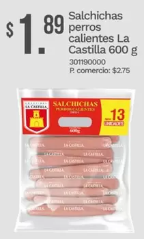 Salchichas perros calientes 600 g