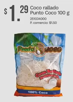 Coco rallado Punto Coco 100 g 251034000