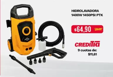 HIDROLAVADORA 1400W 1450PSI