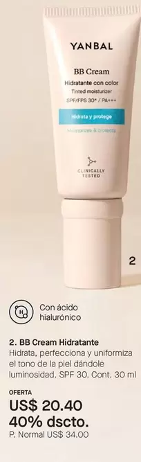 Yanbal - BB Cream Hidratante