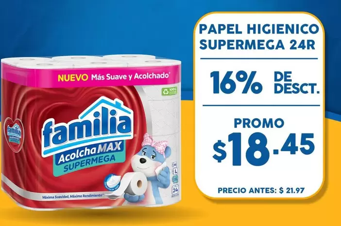 Familia - PAPEL HIGIENICO SUPERMEGA 24R