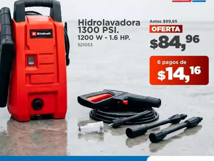 HP - Hidrolavadora 1300 PSI. 1200 W - 1.6 . 521053
