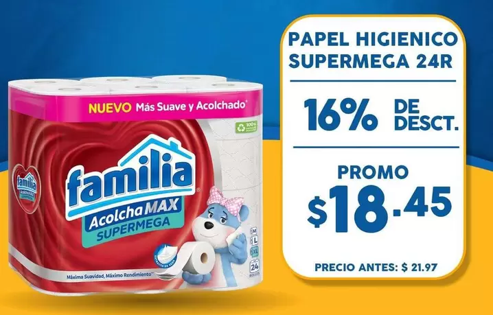 Familia - PAPEL HIGIENICO SUPERMEGA 24R